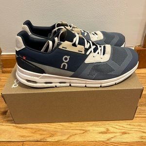 On Cloudrift Metal & Navy. Sz 12.5. Like new
